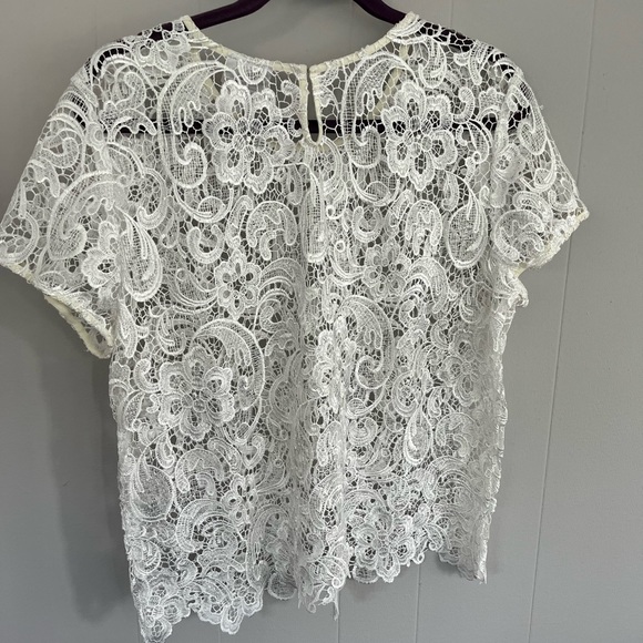 Bisou Bisou embroidered see threw top - Picture 4 of 4